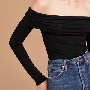 Wilfred Bodel Long Sleeve Off Shoulder - RED